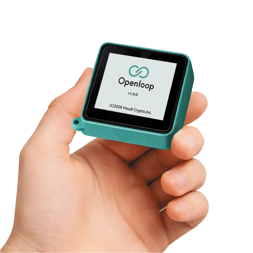 「Openloop」を手で持つイメージ画像