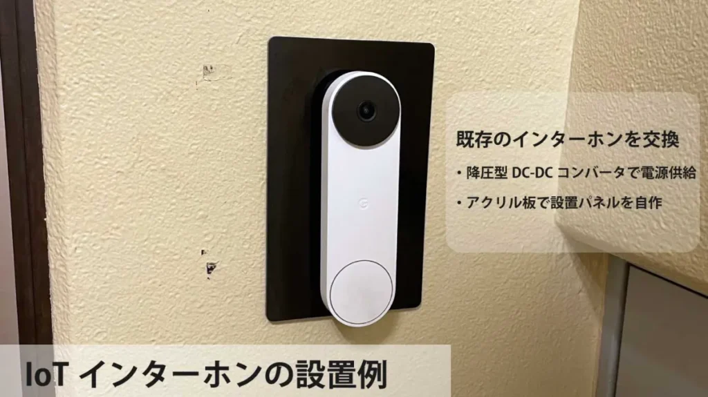 IoTインターホンの設置例の画像